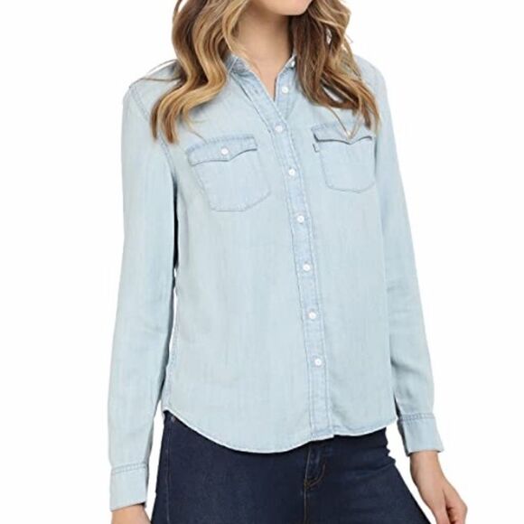 NWT Levi’s Modern Western Denim Shirt - Picture 2 of 8